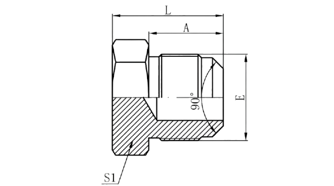 4P - SAE Male 90°Cone Plug
