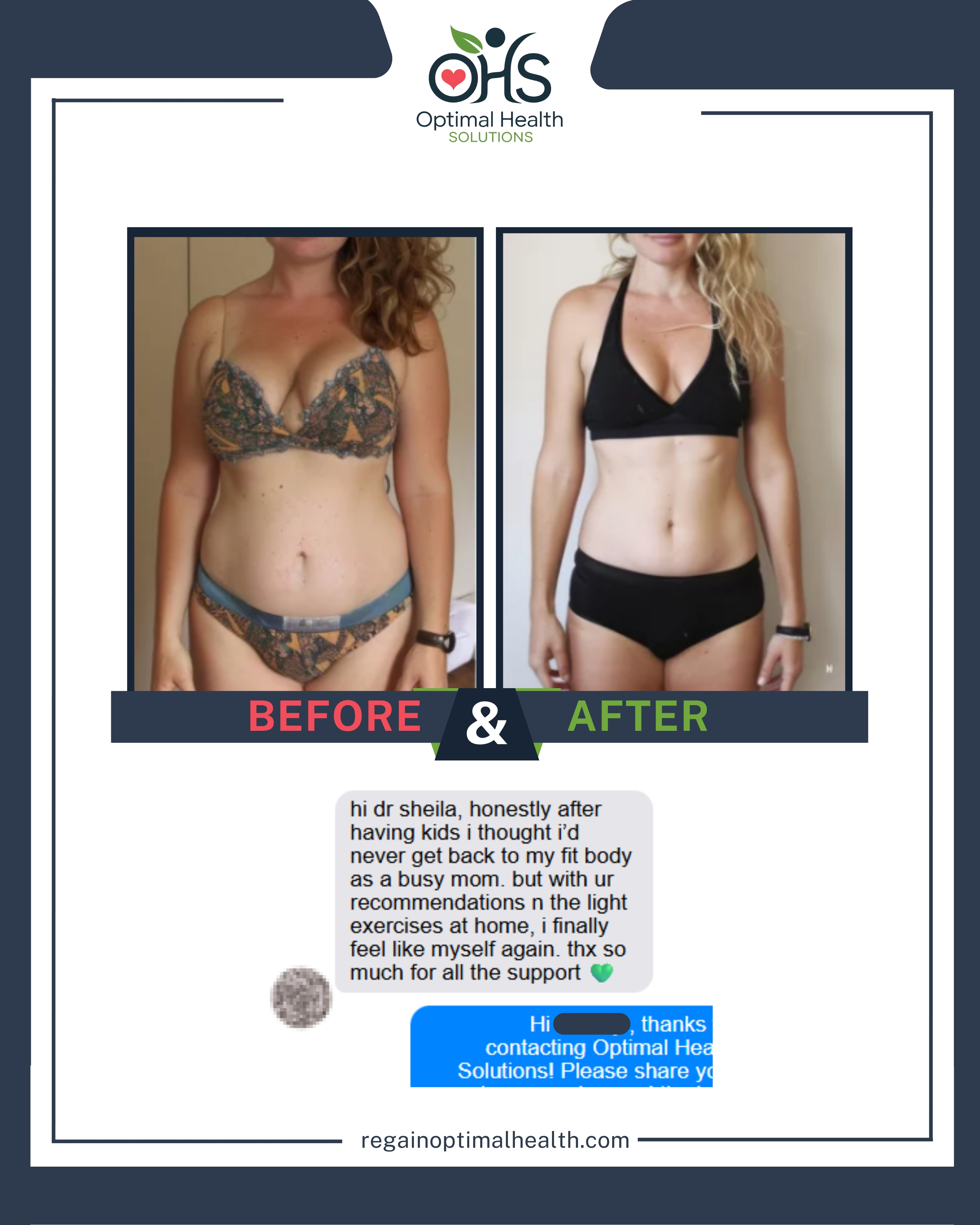 Patient feedback review 5 - Weight loss success with testimonial