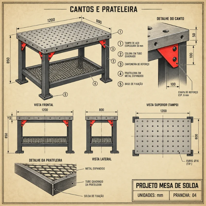 Cantos e Prateleira