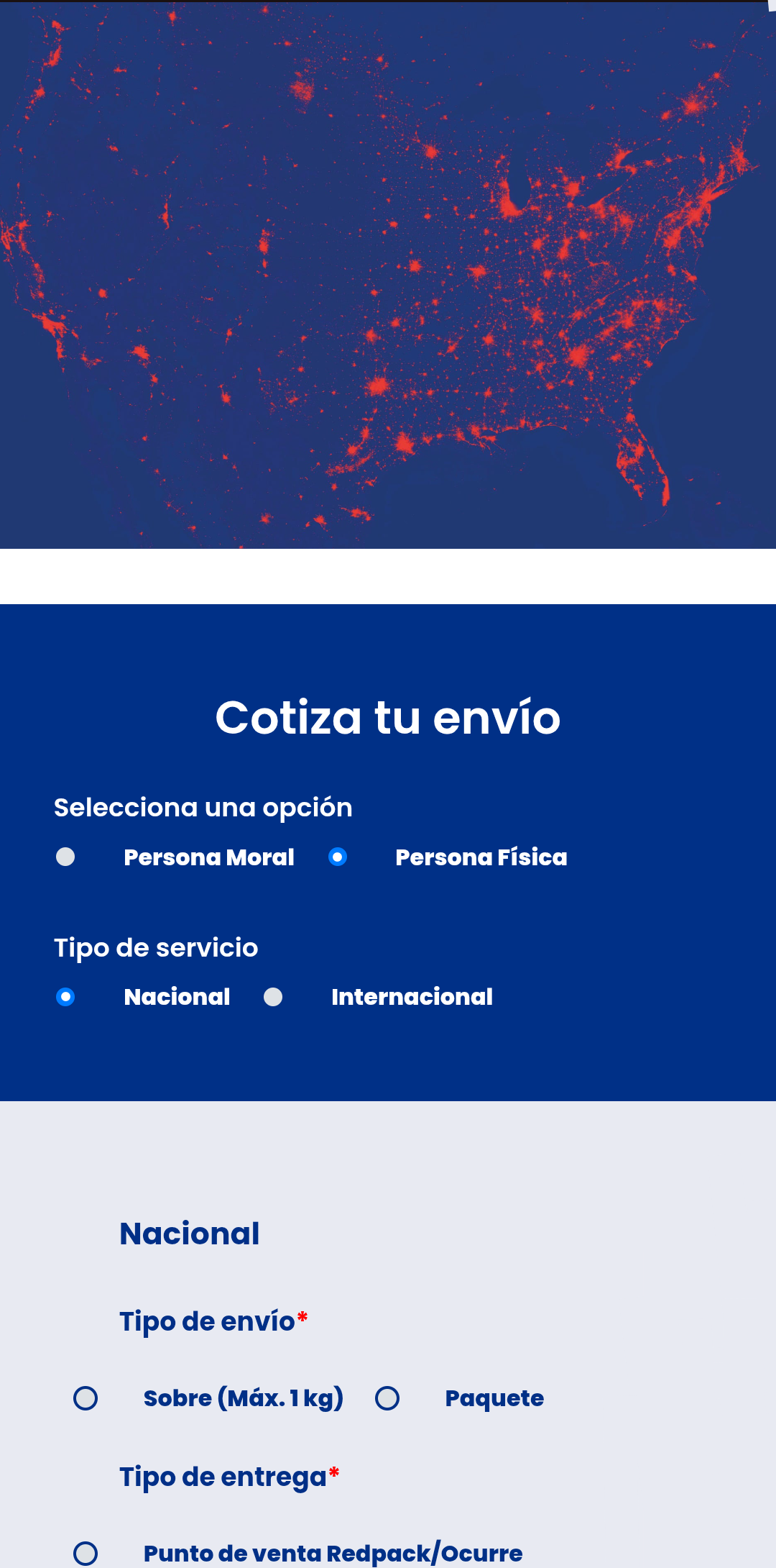 Mapa mundial de conexiones