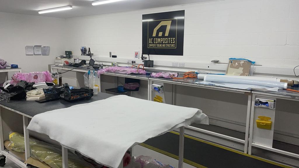 Clean room workstation with branding