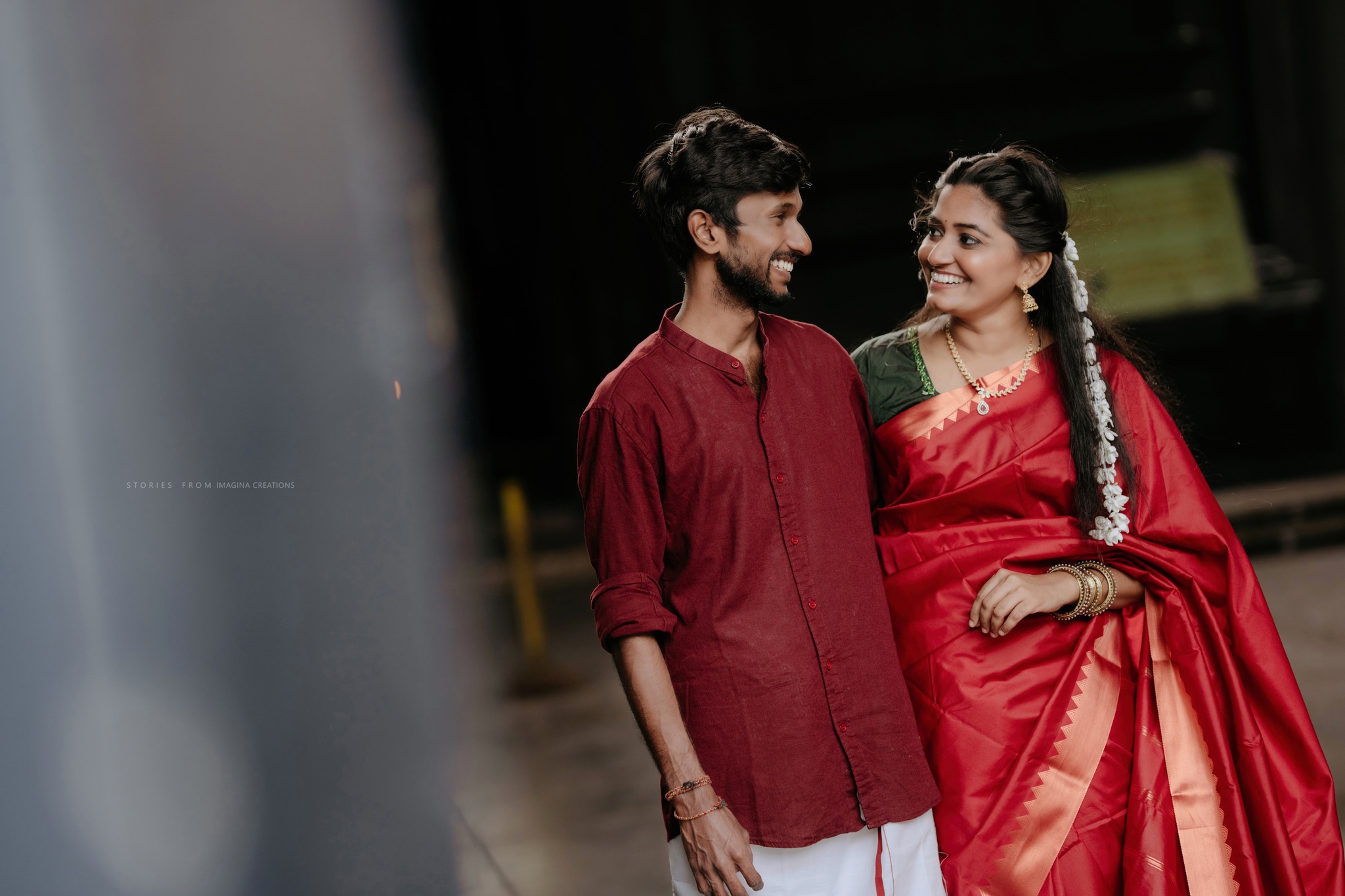 Couple in Casual Traditional Wear