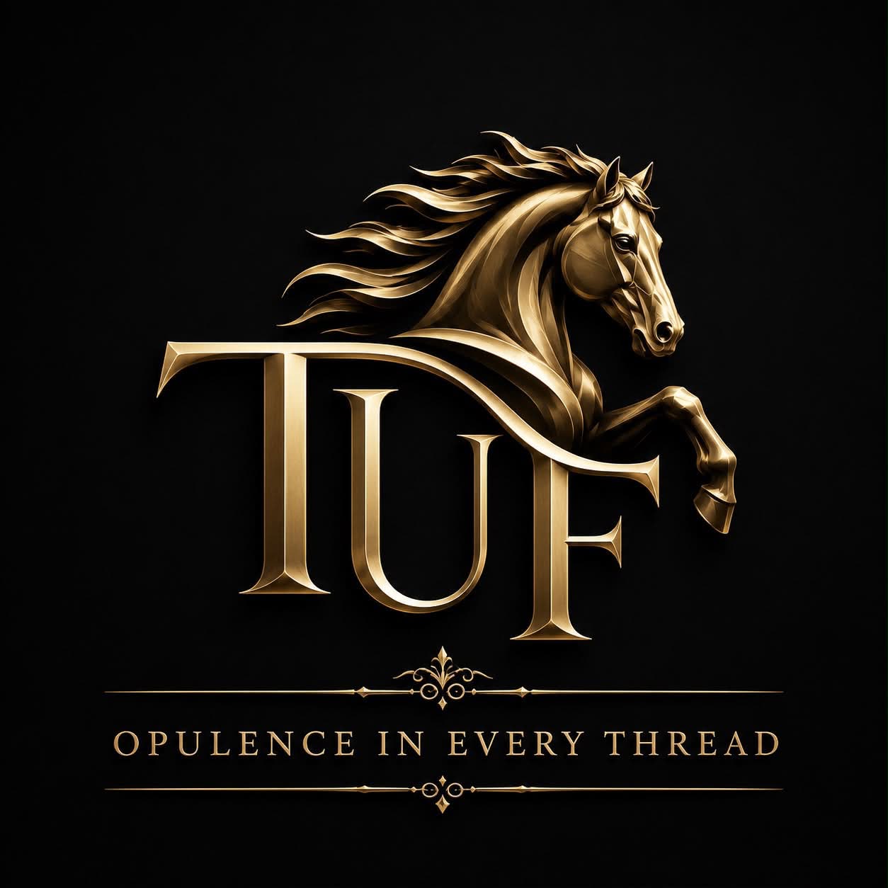 TUF golden horse logo