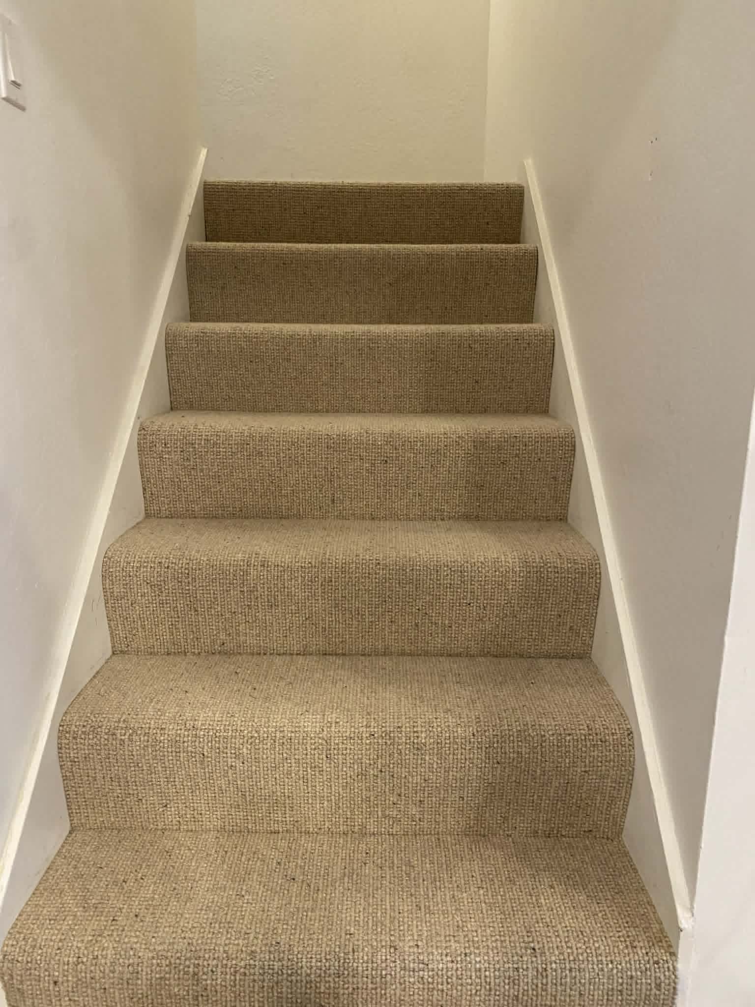 Stairs flooring installation by HP Carpets
