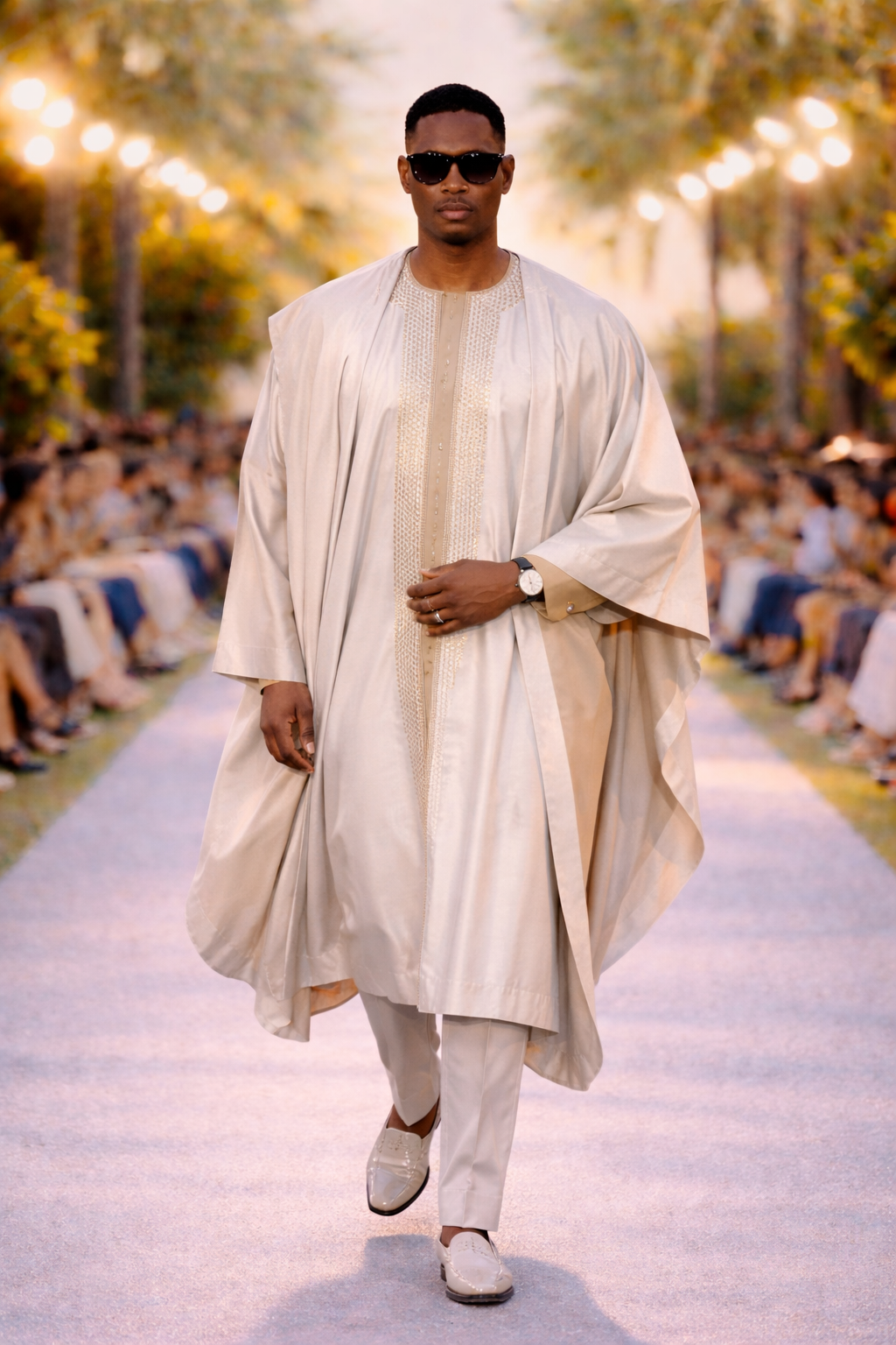 Grand Boubou Creme Royal