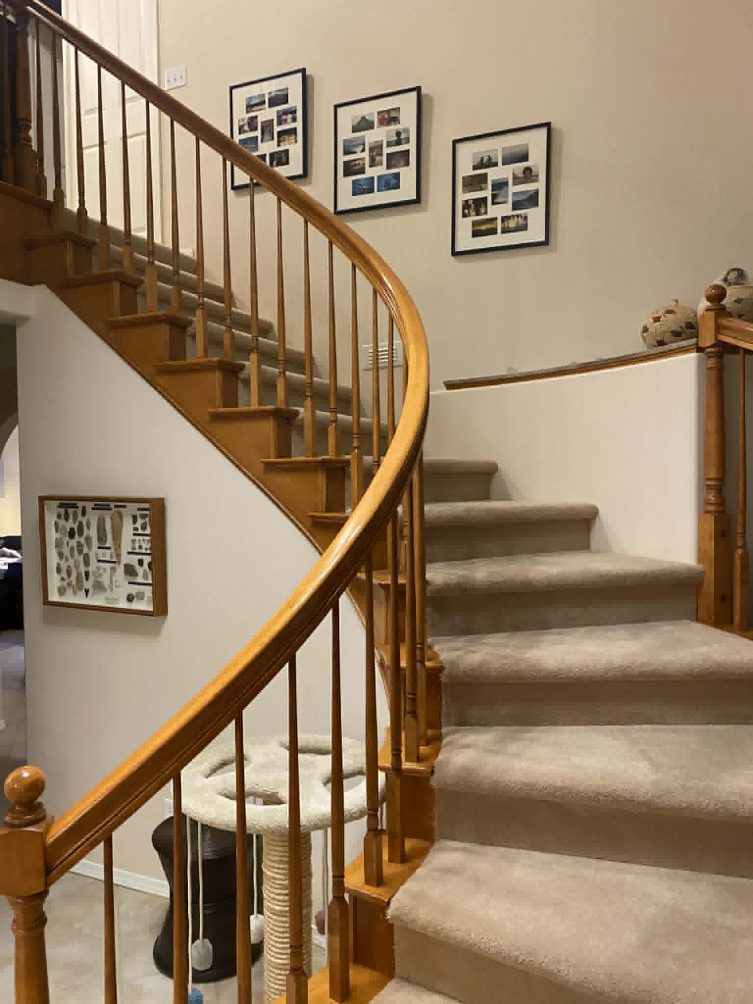 Stairs flooring installation by HP Carpets