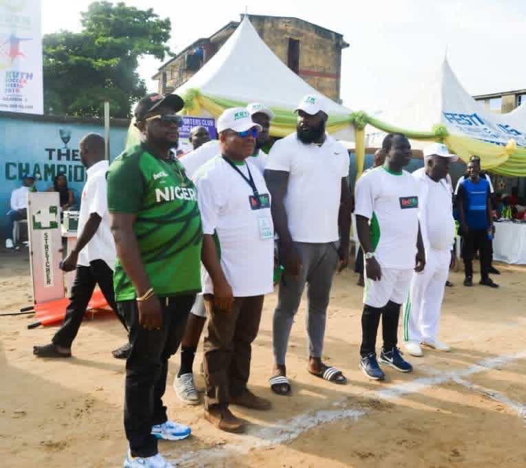 KUTH officials and volunteers at the tournament venue