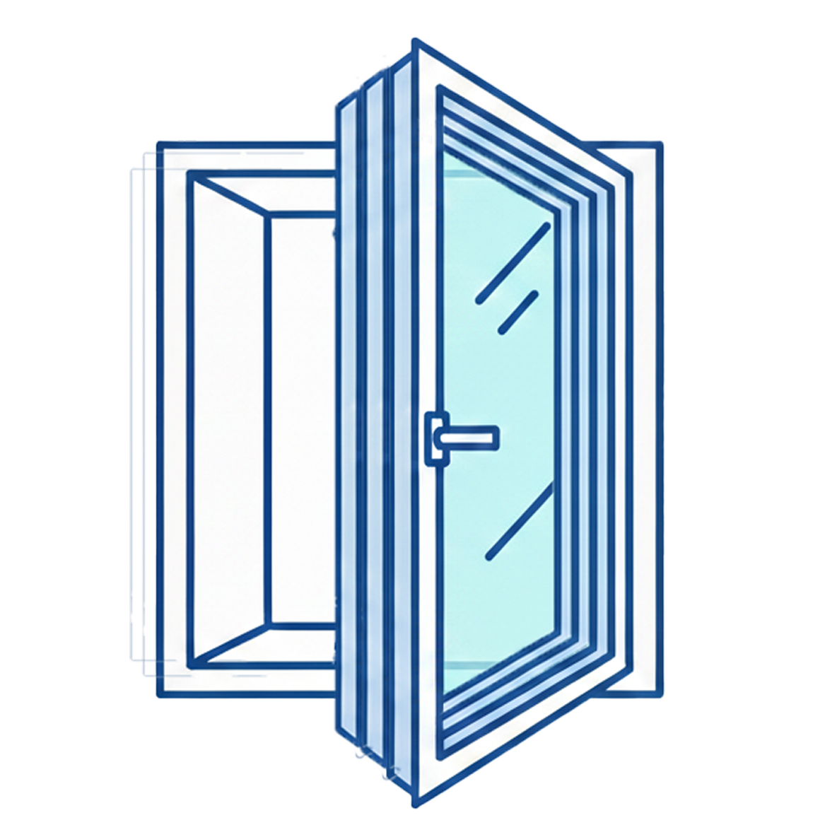 Avautuva 6-pintainen ikkuna