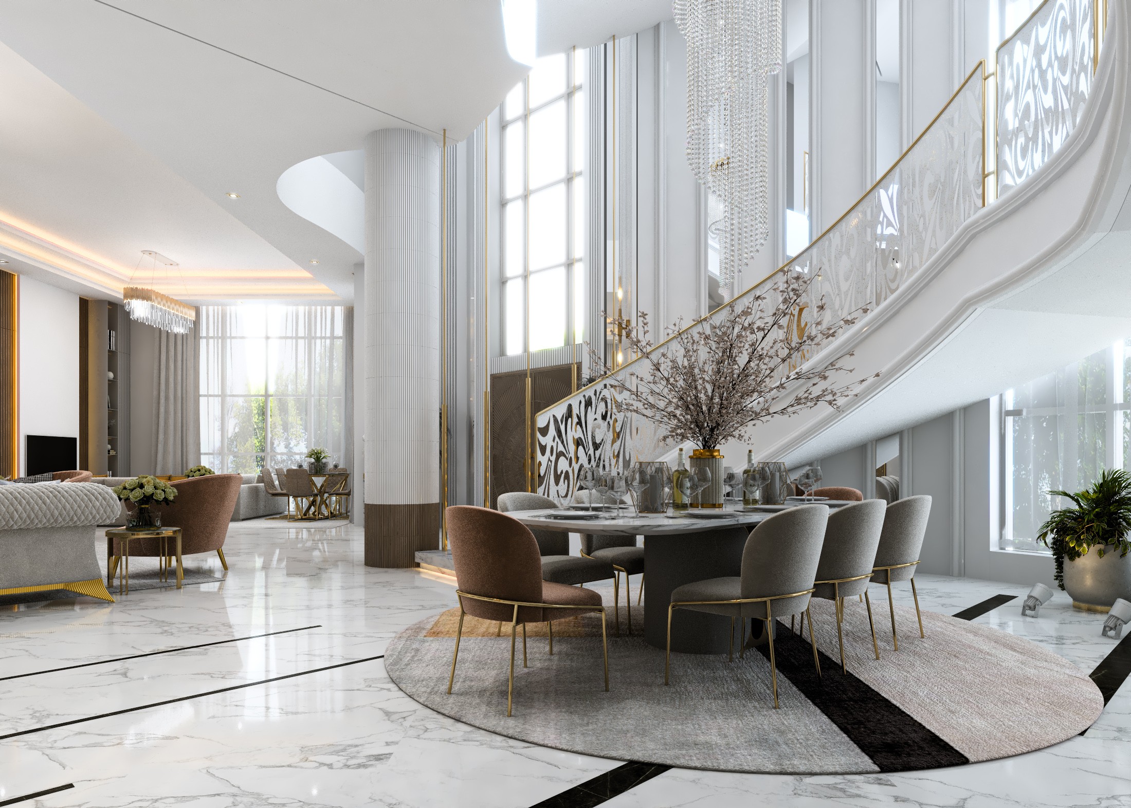 Staircase Hall — Grand Entrance | Innovation Interior Design