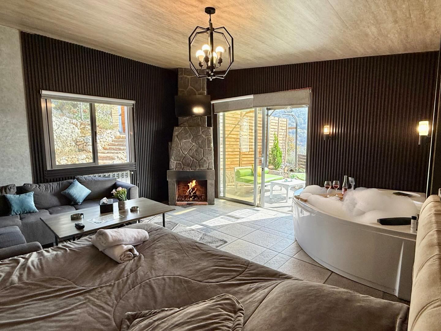Luxury guesthouse interior
