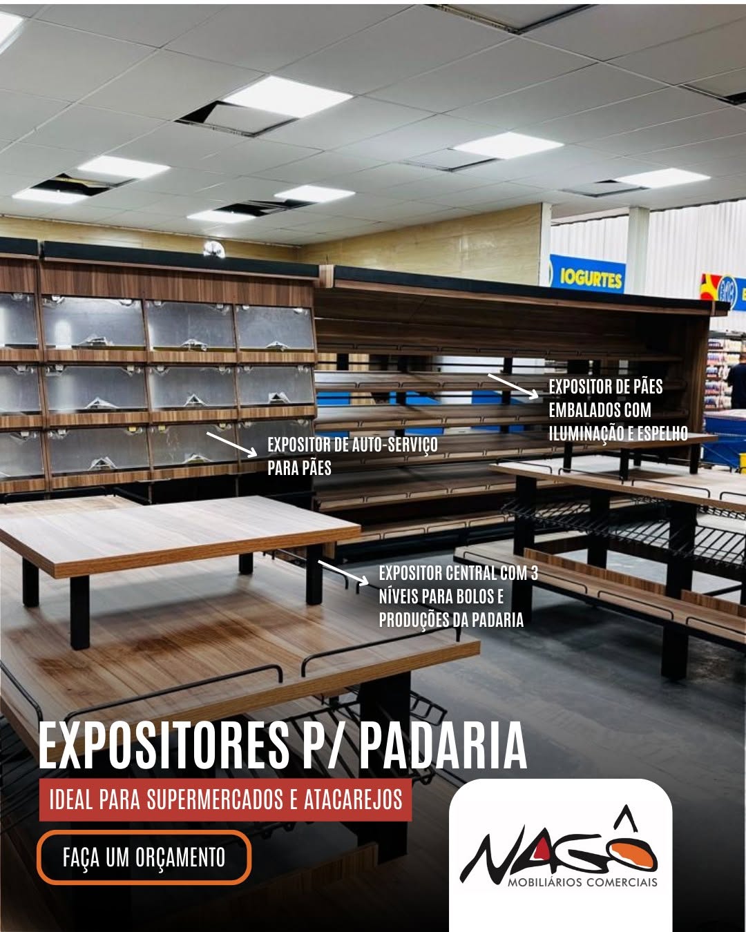 Expositores para Padaria