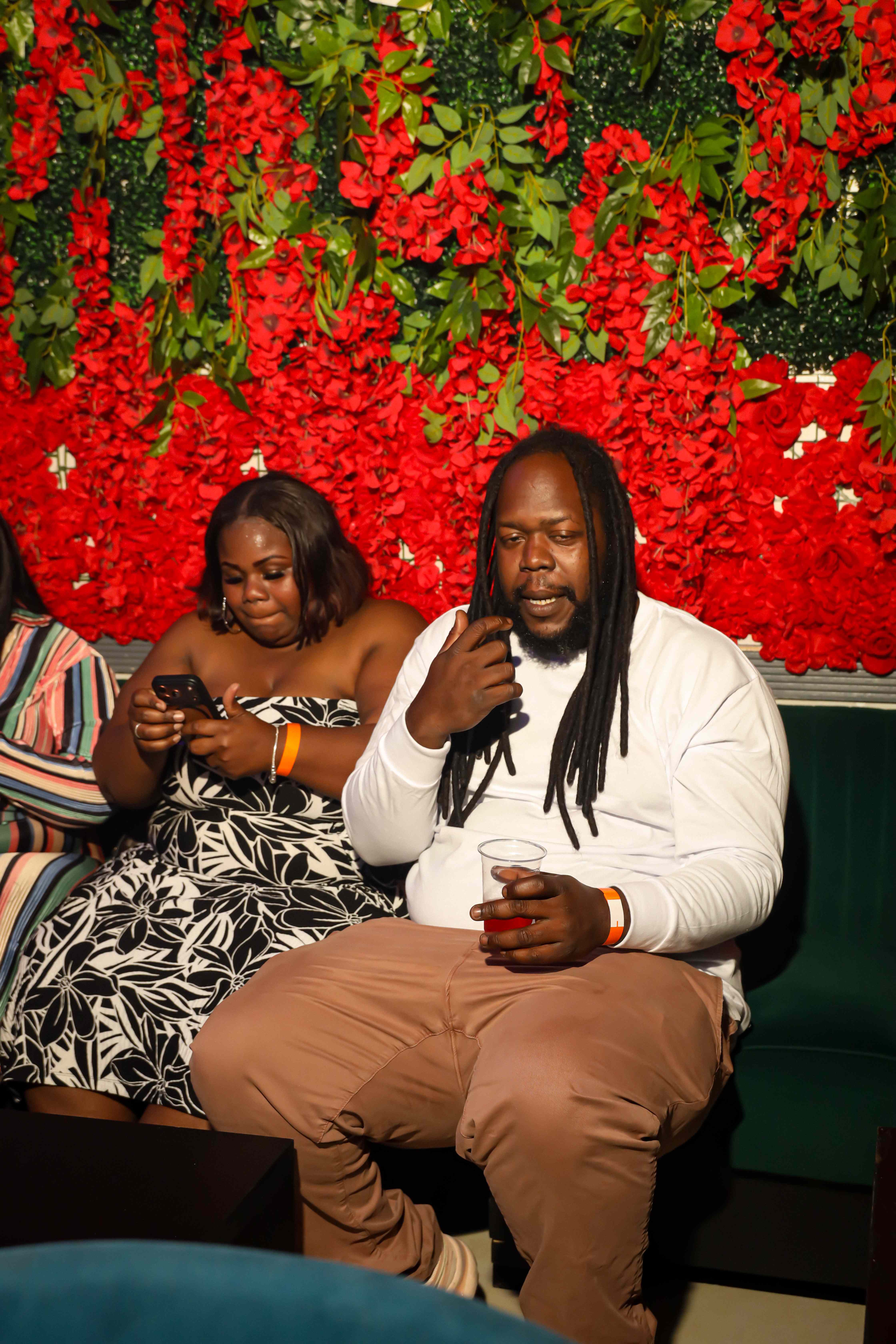 Pink lips mural section