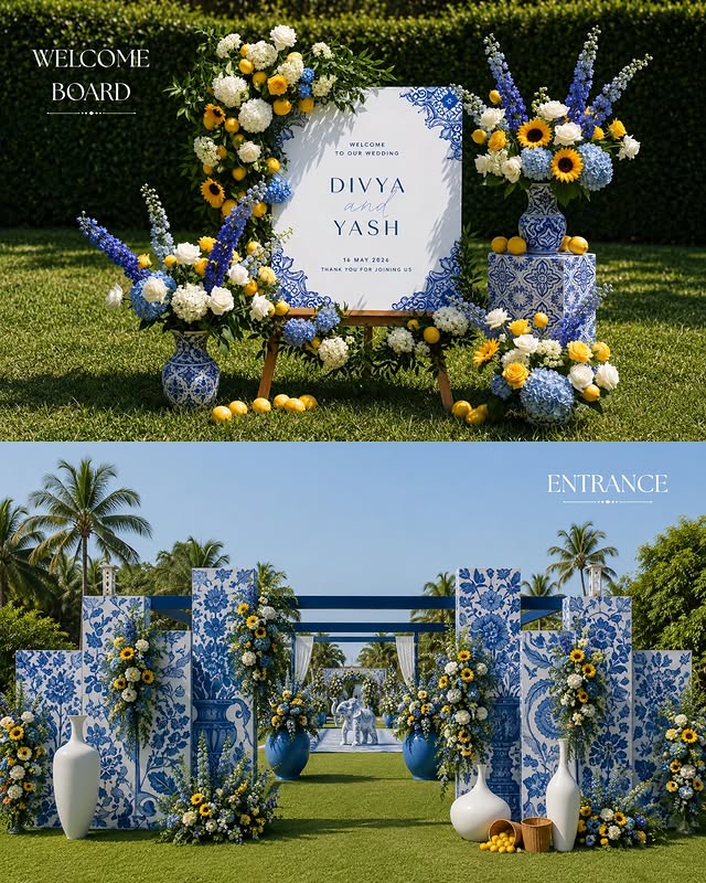 Blue Welcome & Entrance