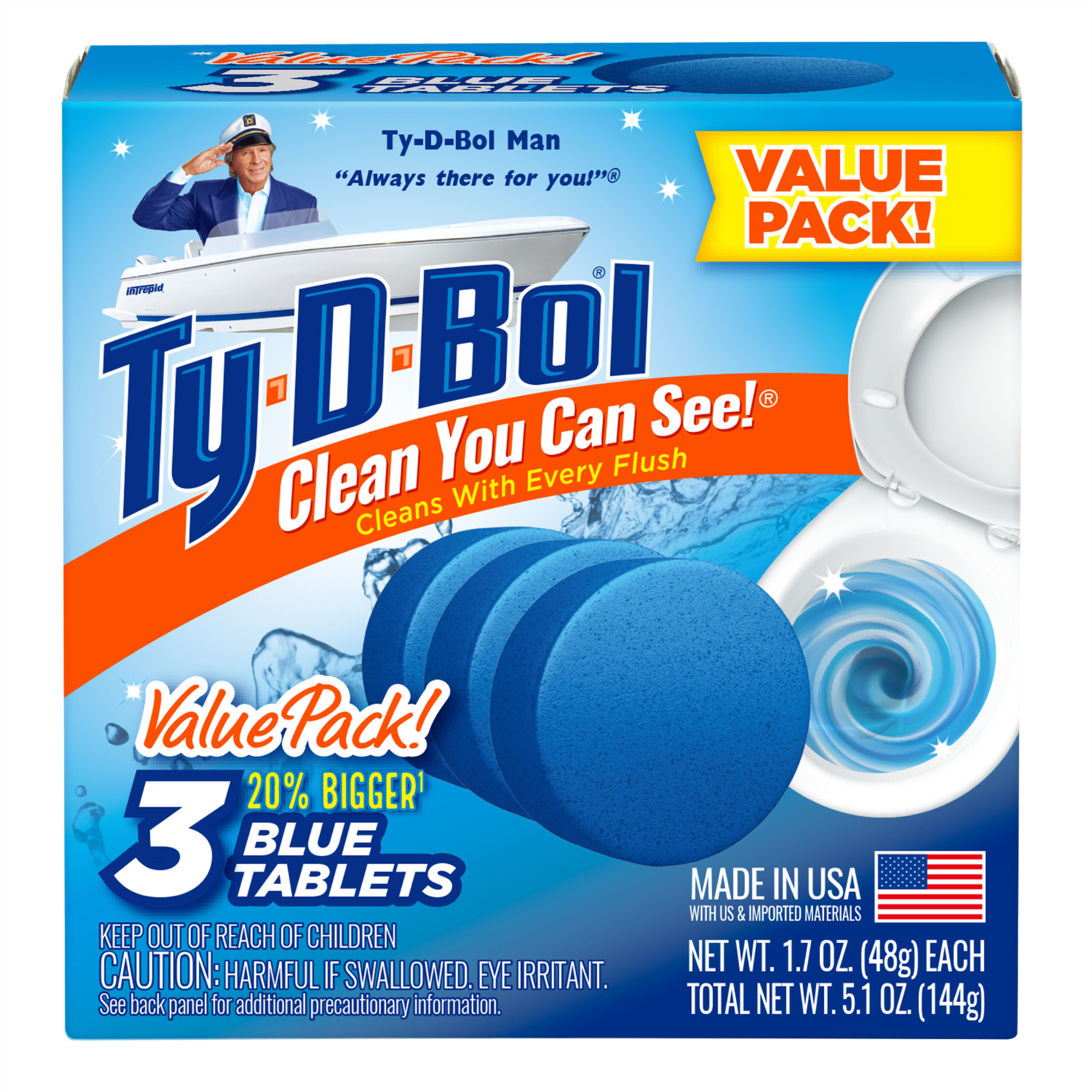 Ty-D-Bol Blue Tablets 3-Pack