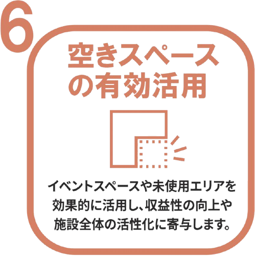 空きスペースの有効活用を表すアイコン