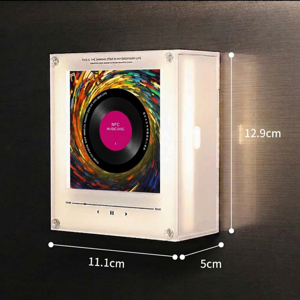 Wavox NFC Music Disc Player dimensions