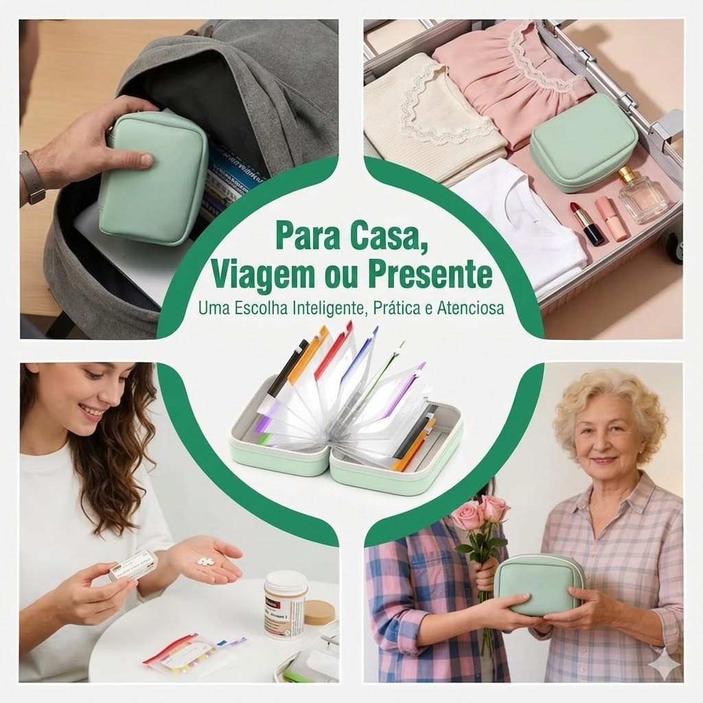 Case impermeável e resistente do organizador de comprimidos