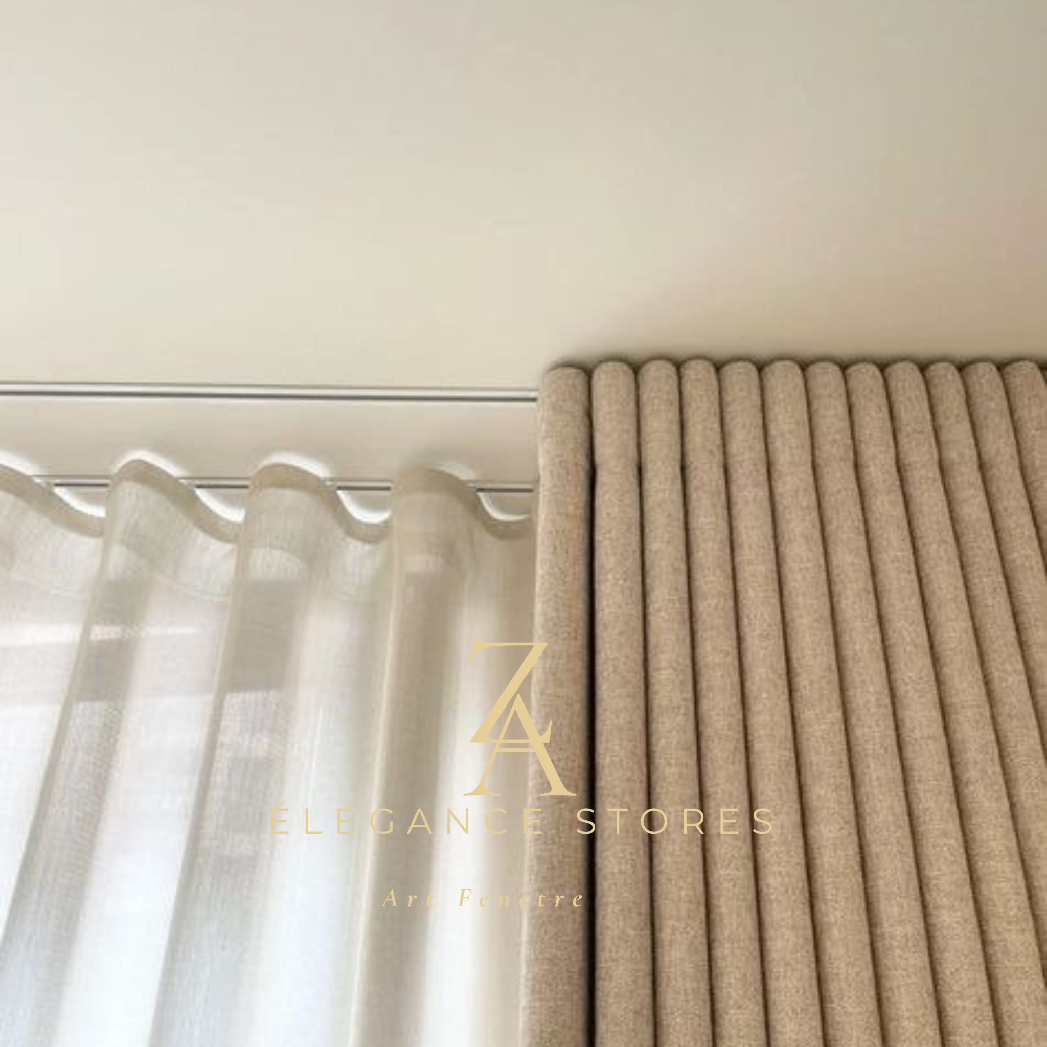 Ripple Fold with sheer voilage
