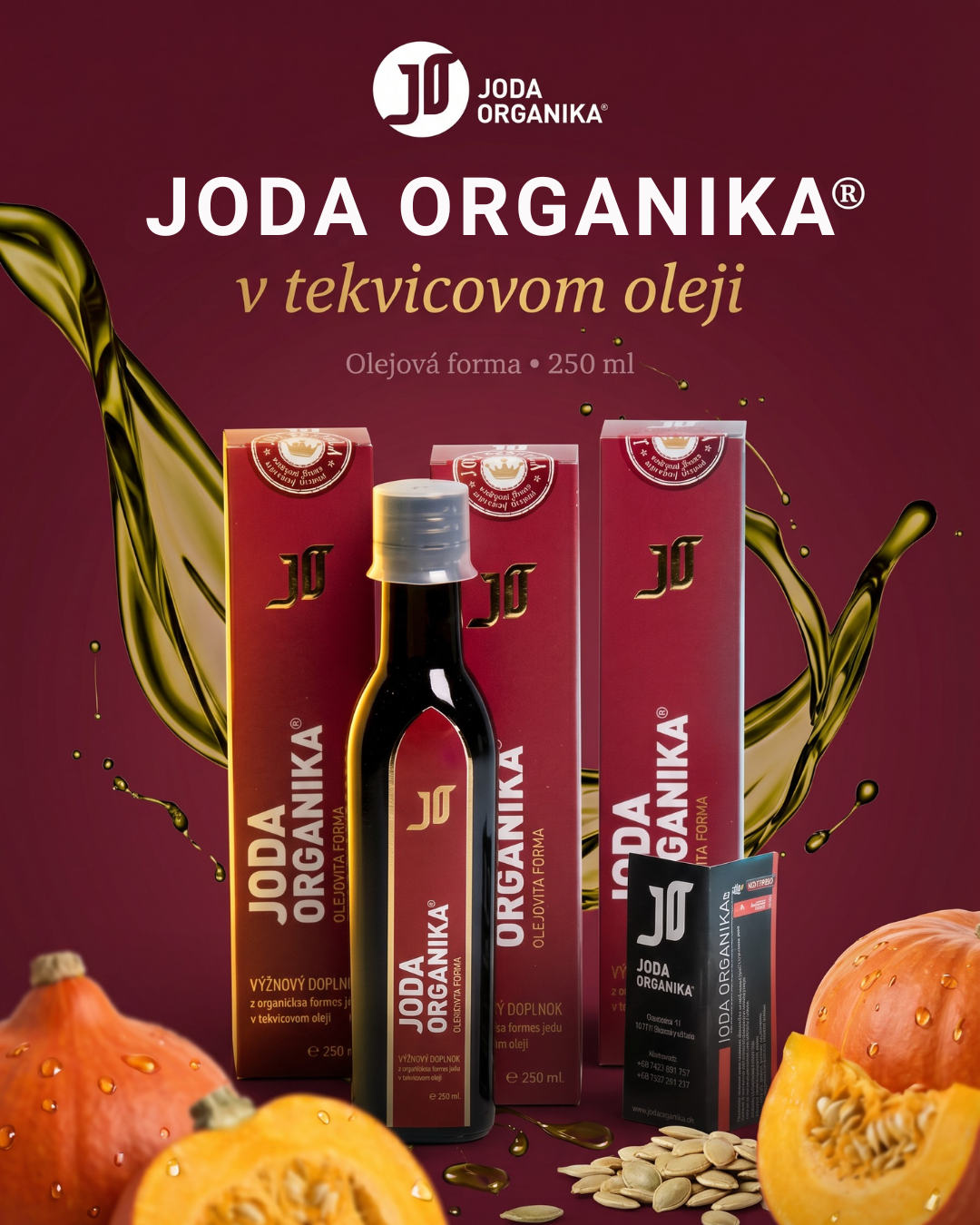 Joda Organika Oil Product Banner