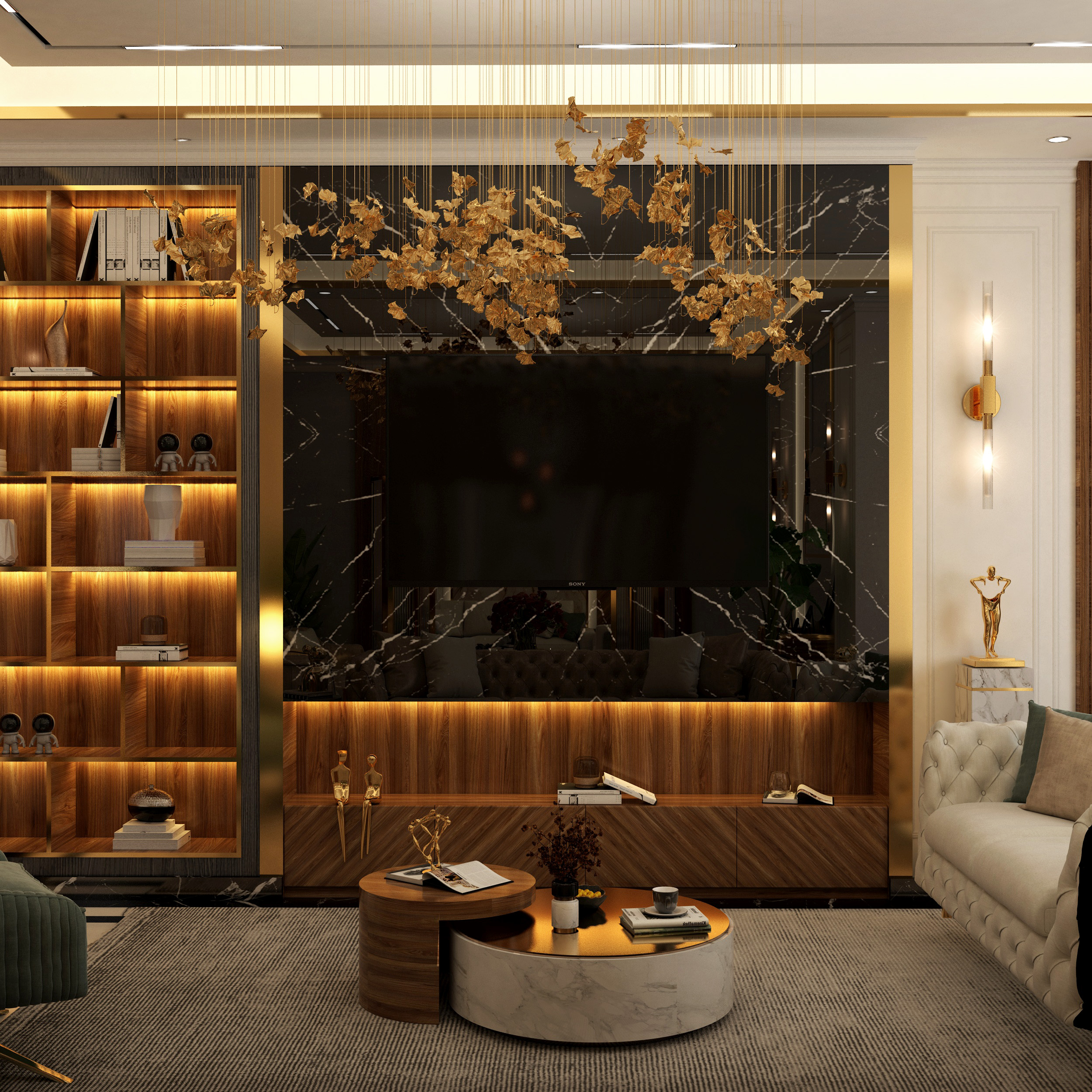 Noir TV Wall — Entertainment Room | Innovation Interior Design