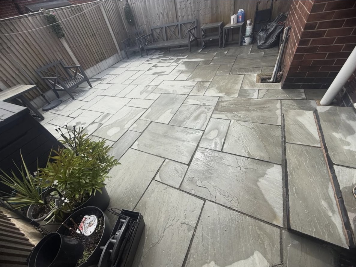 Patio Pressure Washing Result