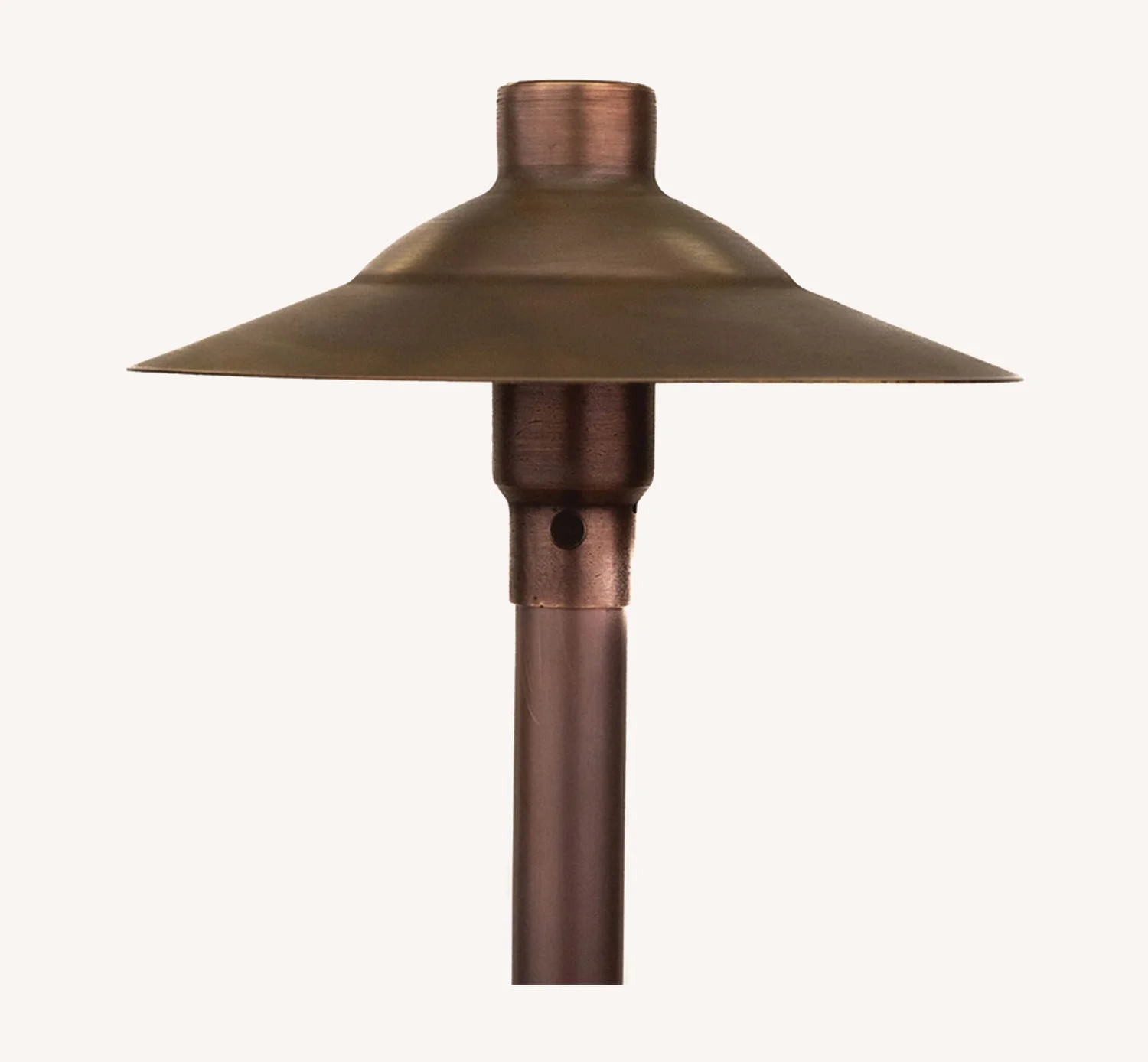 730-16 Antique path light with wide shade