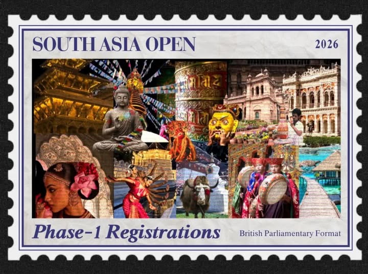 South Asia Open 2026 postage stamp collage