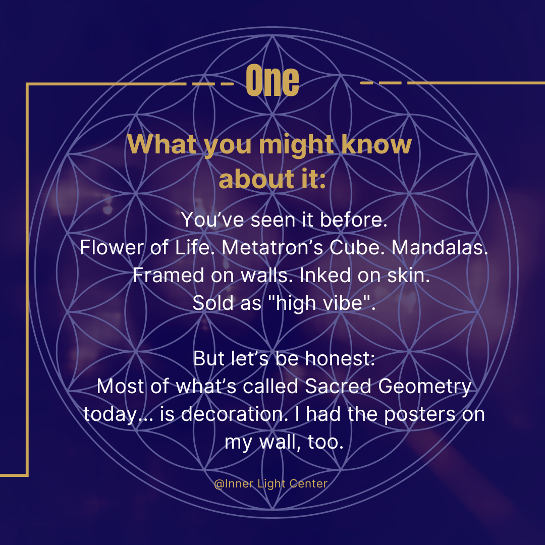 Instagram Carousel - Sacred Geometry Workshop - Slide 2