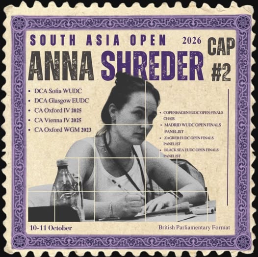 Anna Shreder core adjudicator poster