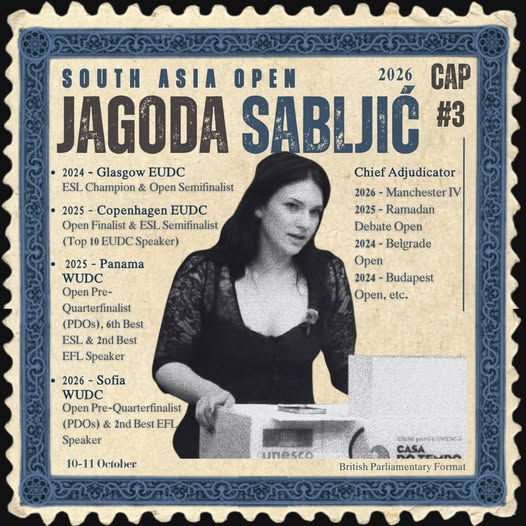 Jagoda Sabujic core adjudicator poster