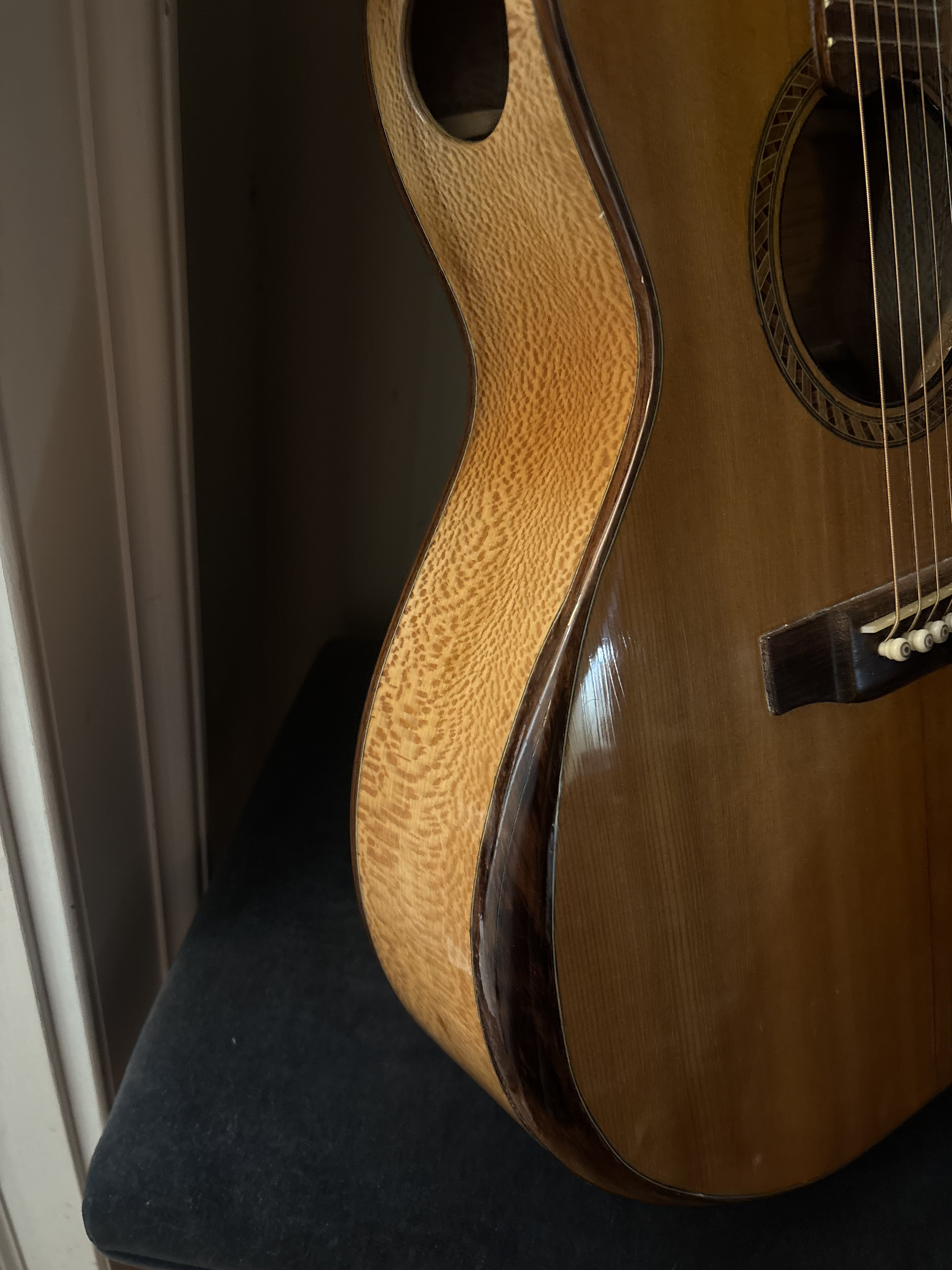 Lacewood Sides with Herringbone Rosette