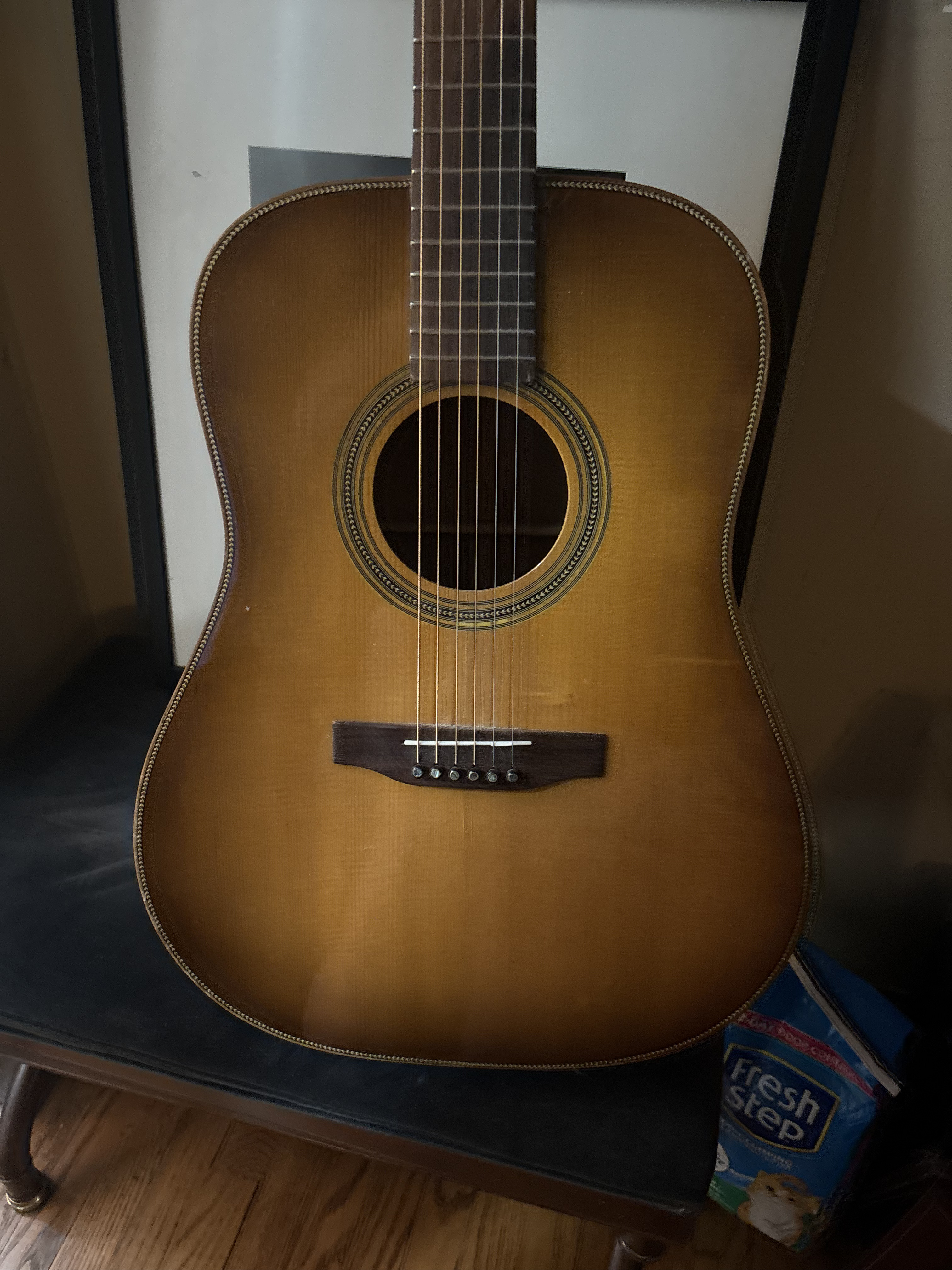 Sunburst Dreadnought with Herringbone Purfling