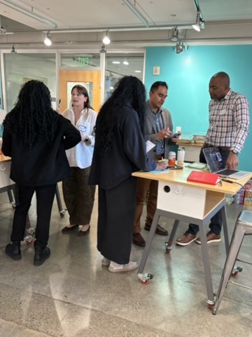 Participants networking and mingling at the event