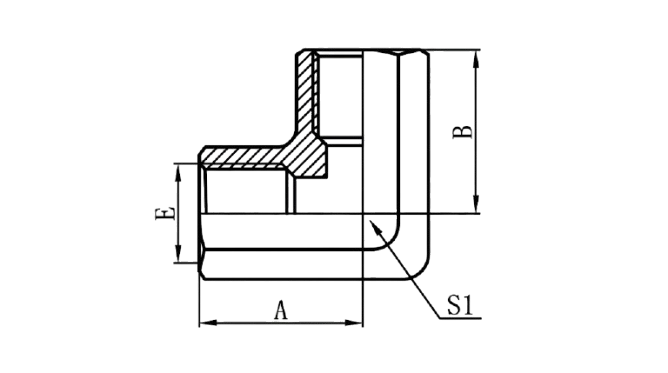 7B9 - BSP Female (90°Elbows)
