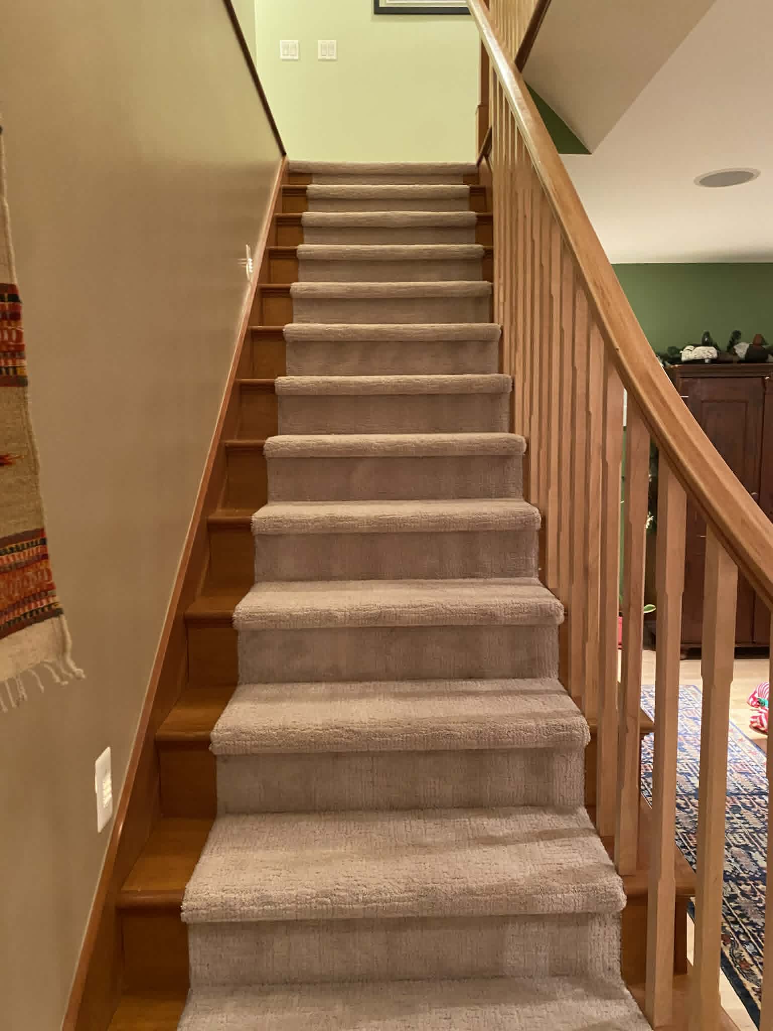 Stairs flooring installation by HP Carpets