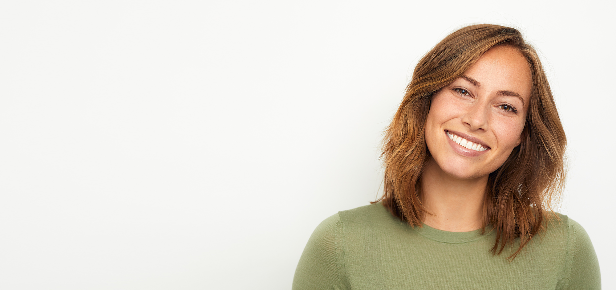 Smiling patient with healthy teeth