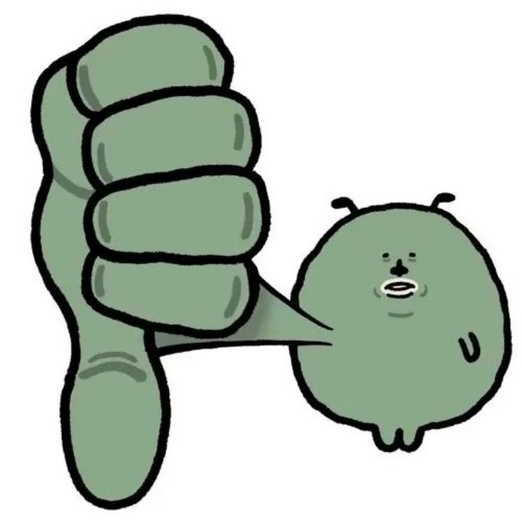 Gobonga thumbs down