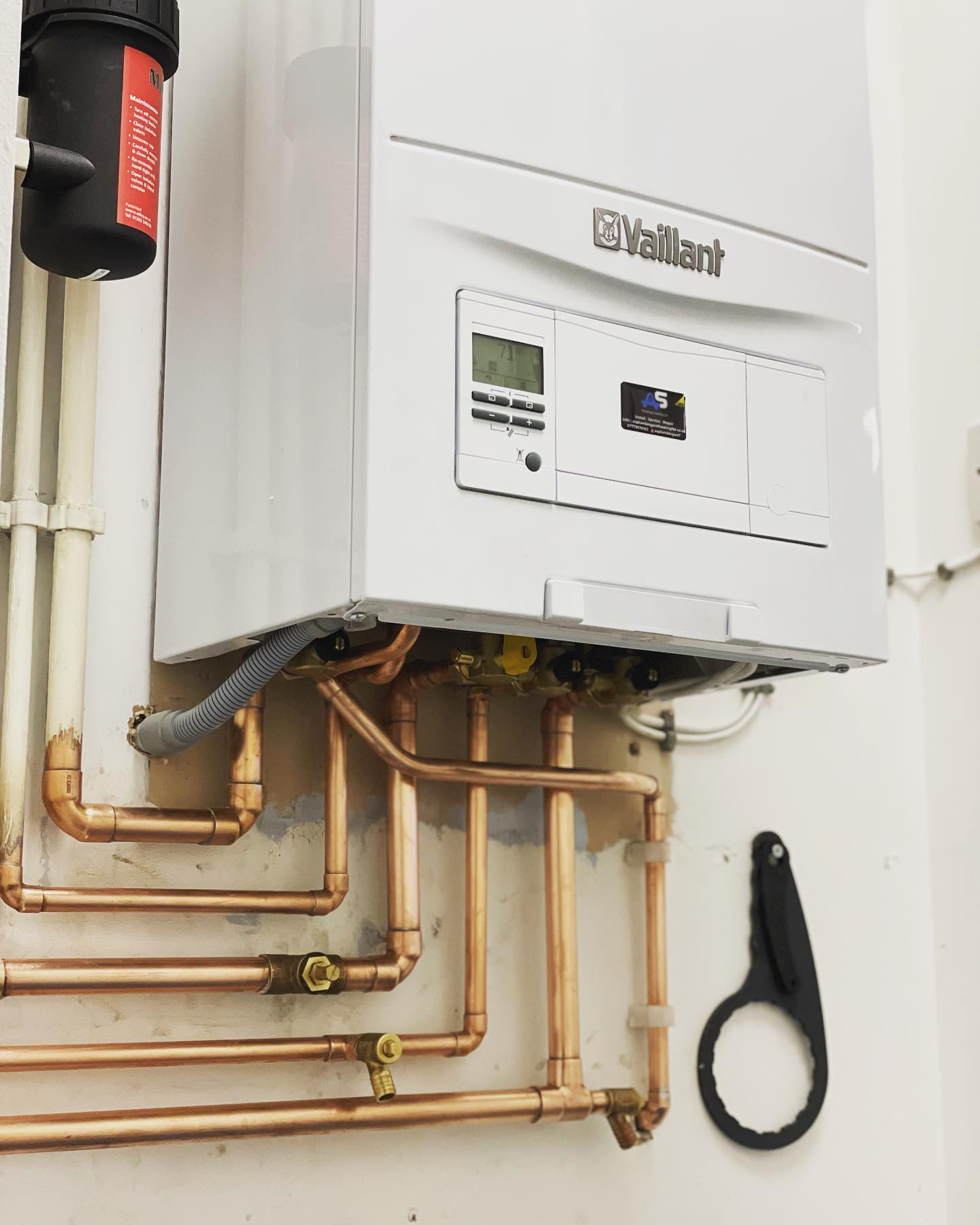 Kocioł Vaillant z rozbudowaną instalacją