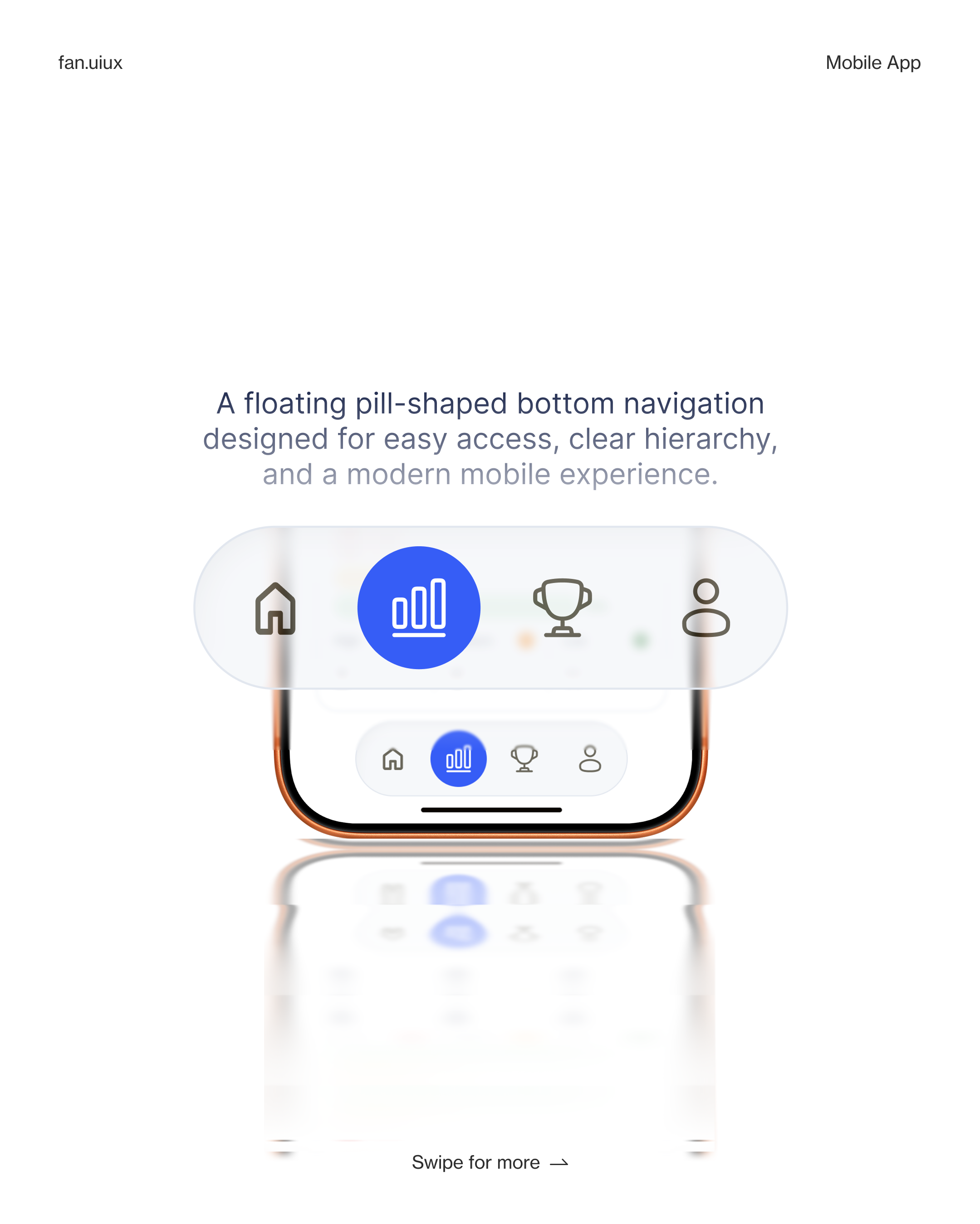 Driver Scoring floating navigation concept