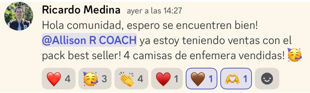 Testimonio de Ricardo Medina - 4 camisas vendidas