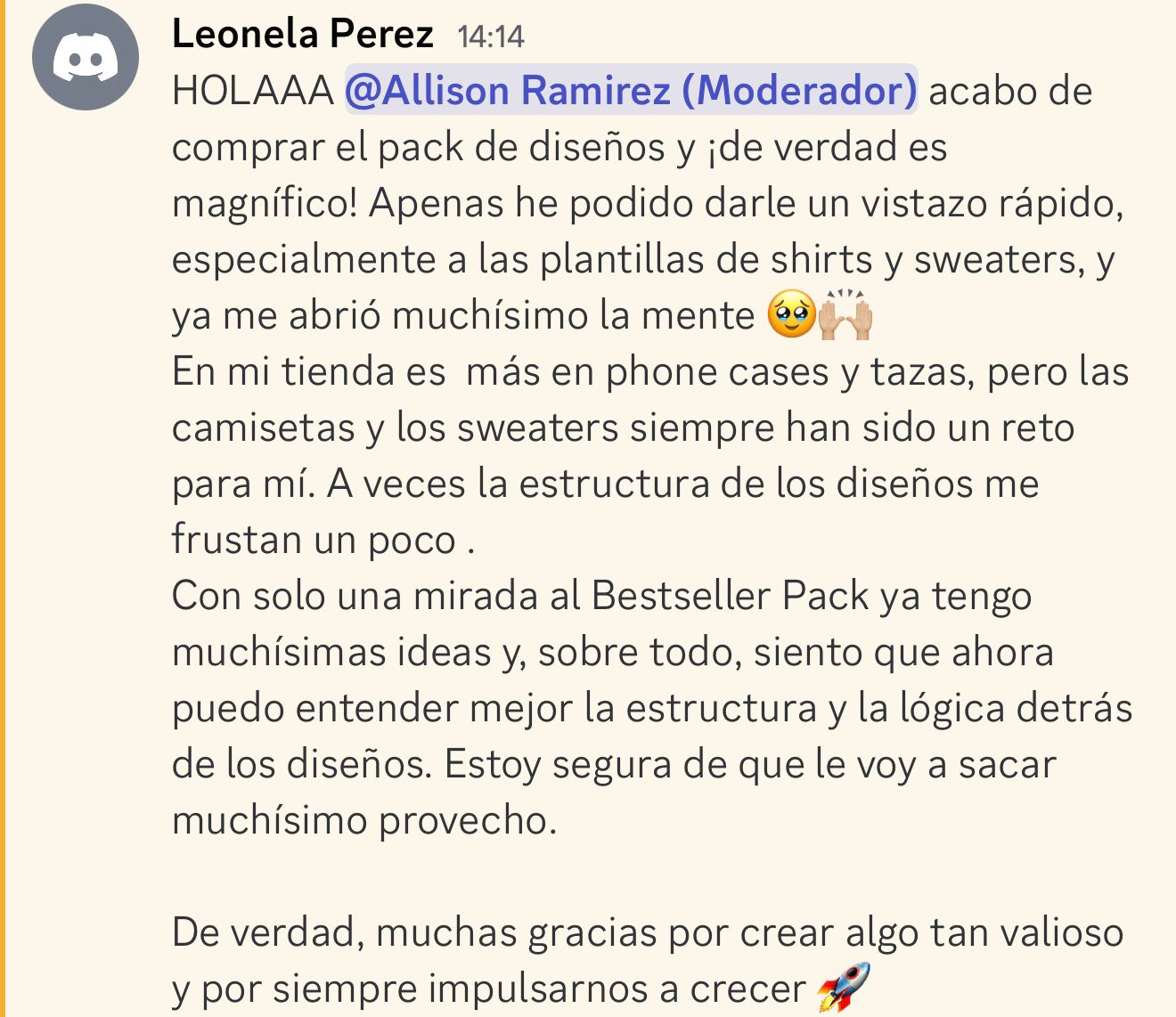 Testimonio de Leonela Perez - entiende estructura y logica