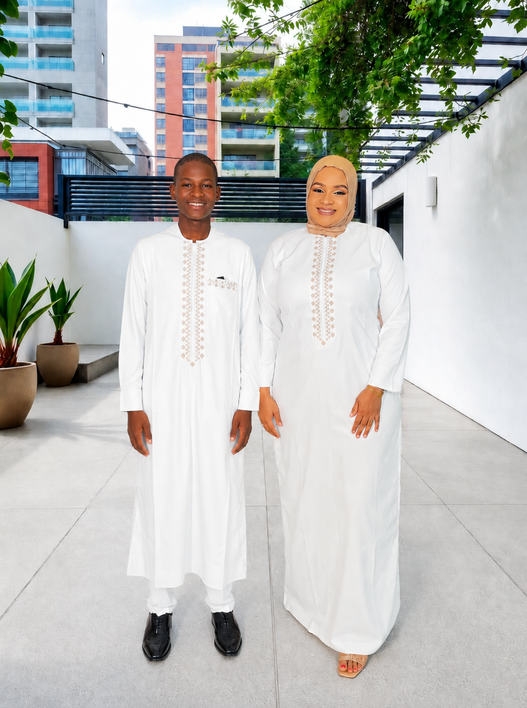 Couple Blanc Or