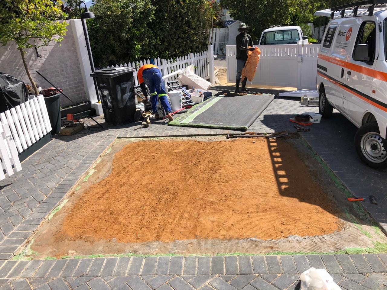 Driveway Installation before