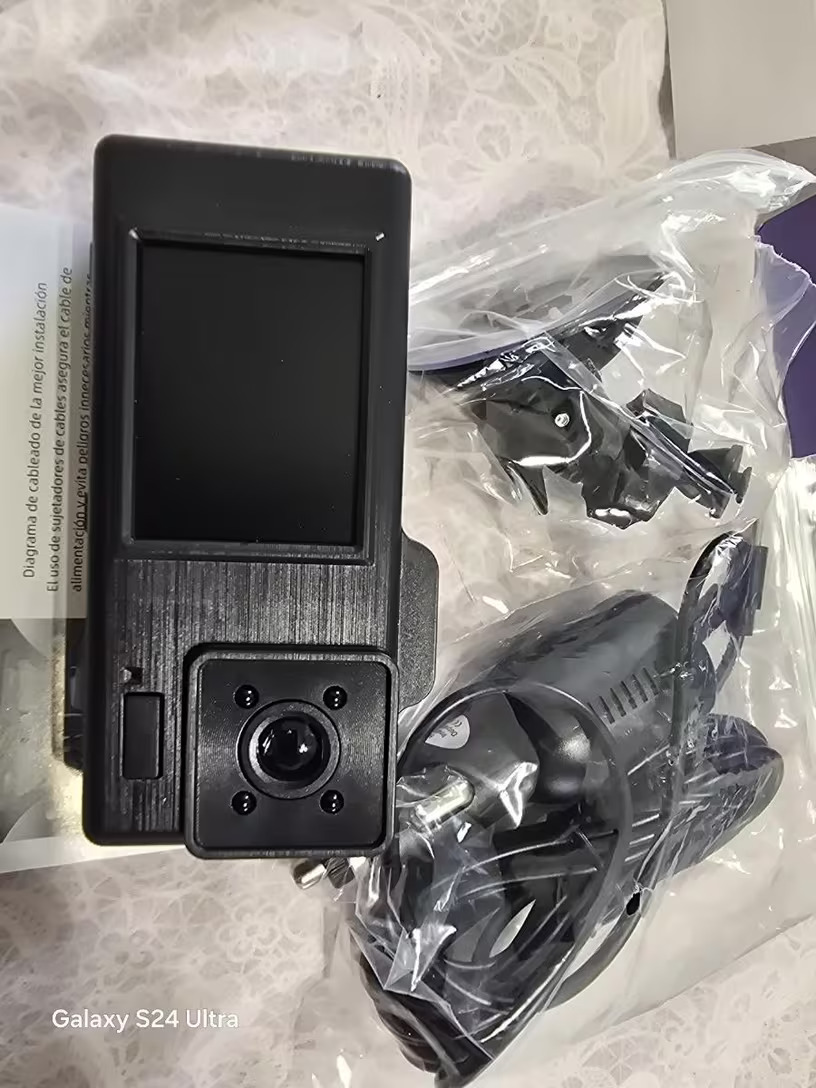 Indoor camera in its packaging