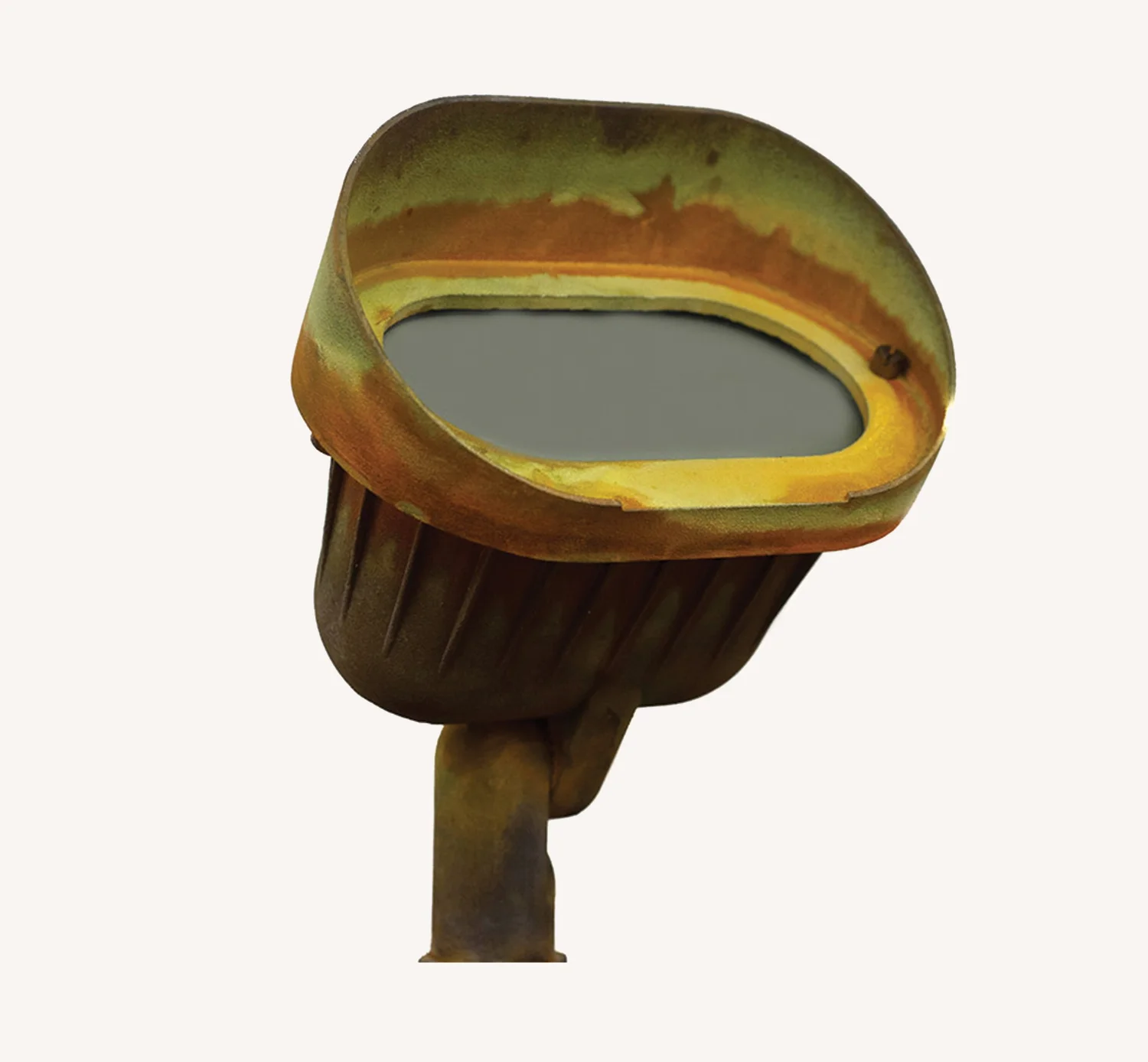 890 Rust finish cowl flood light