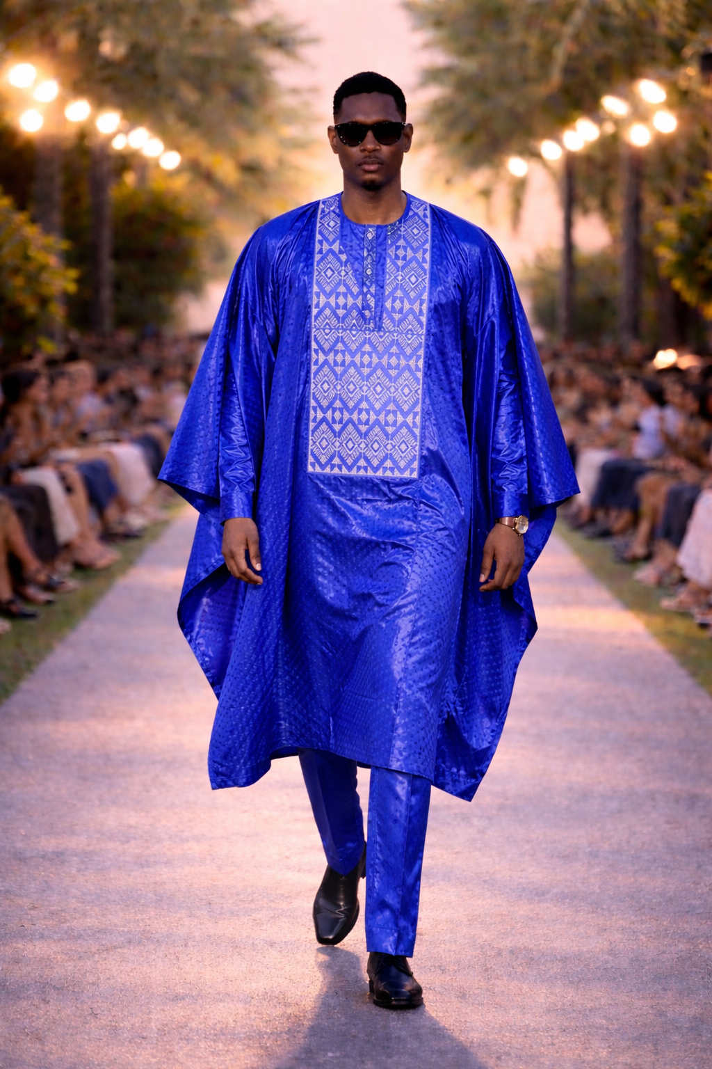 Grand Boubou Bleu Royal