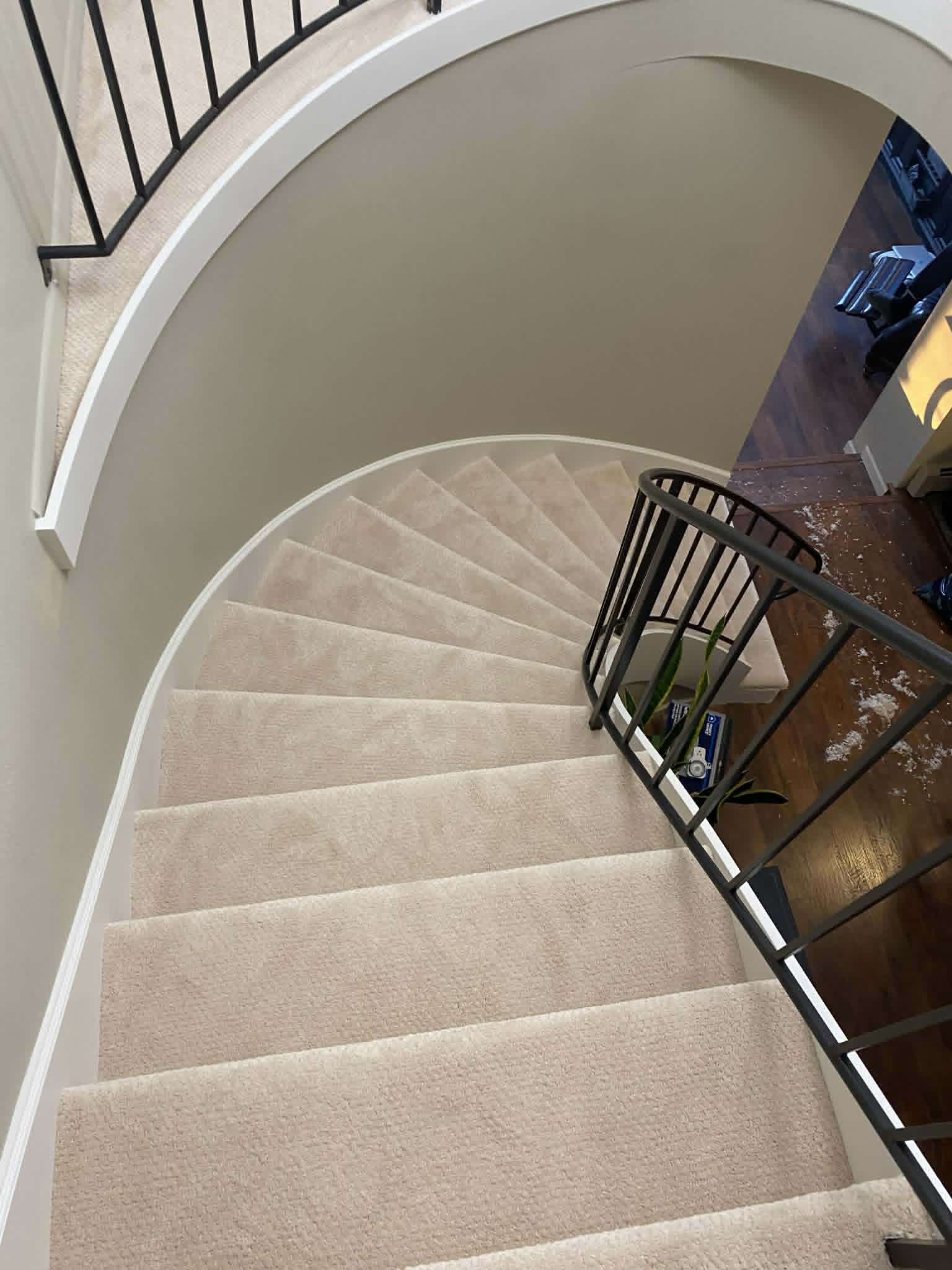 Stairs flooring installation by HP Carpets