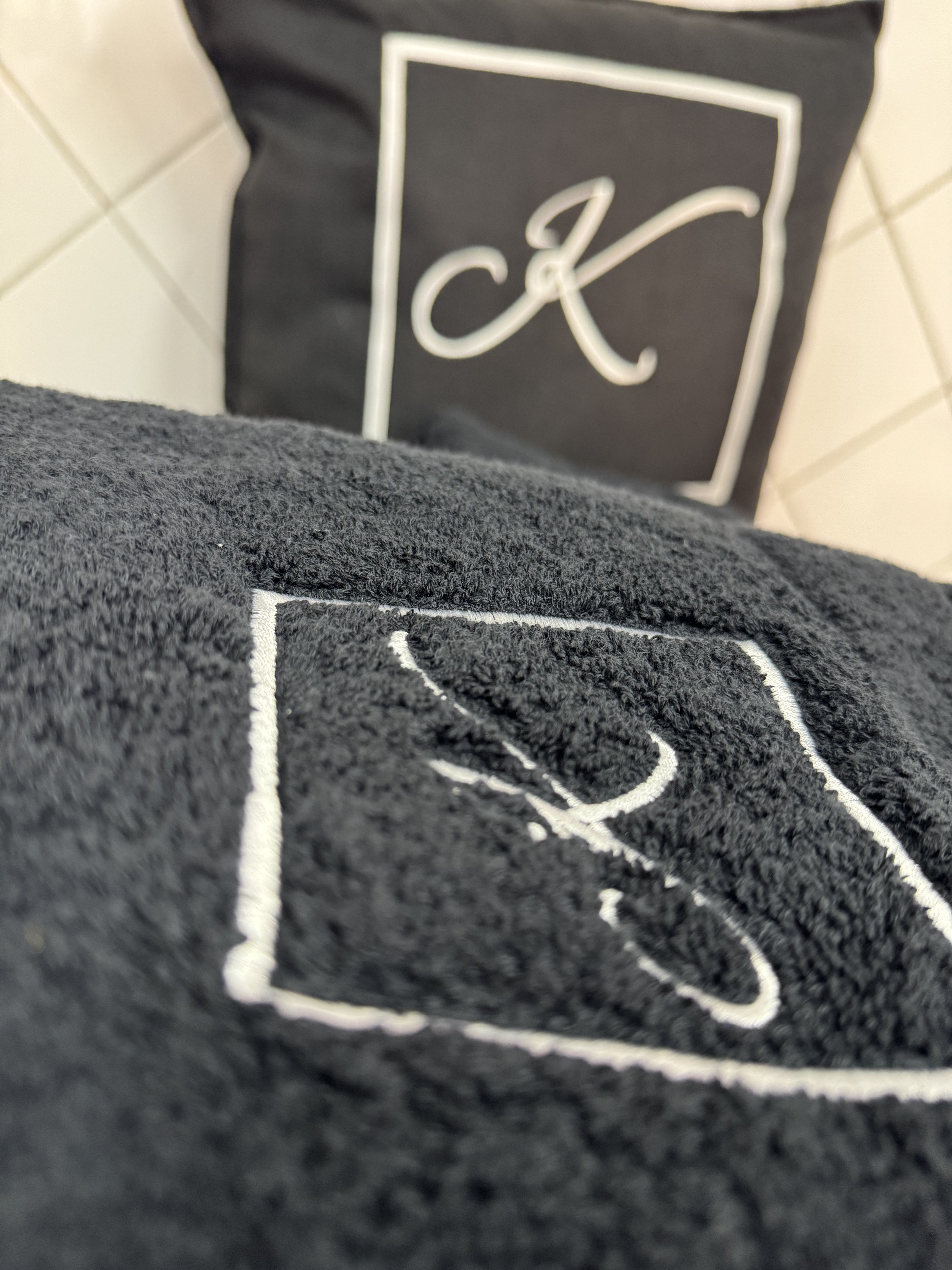 CK Cushion & Towel Set