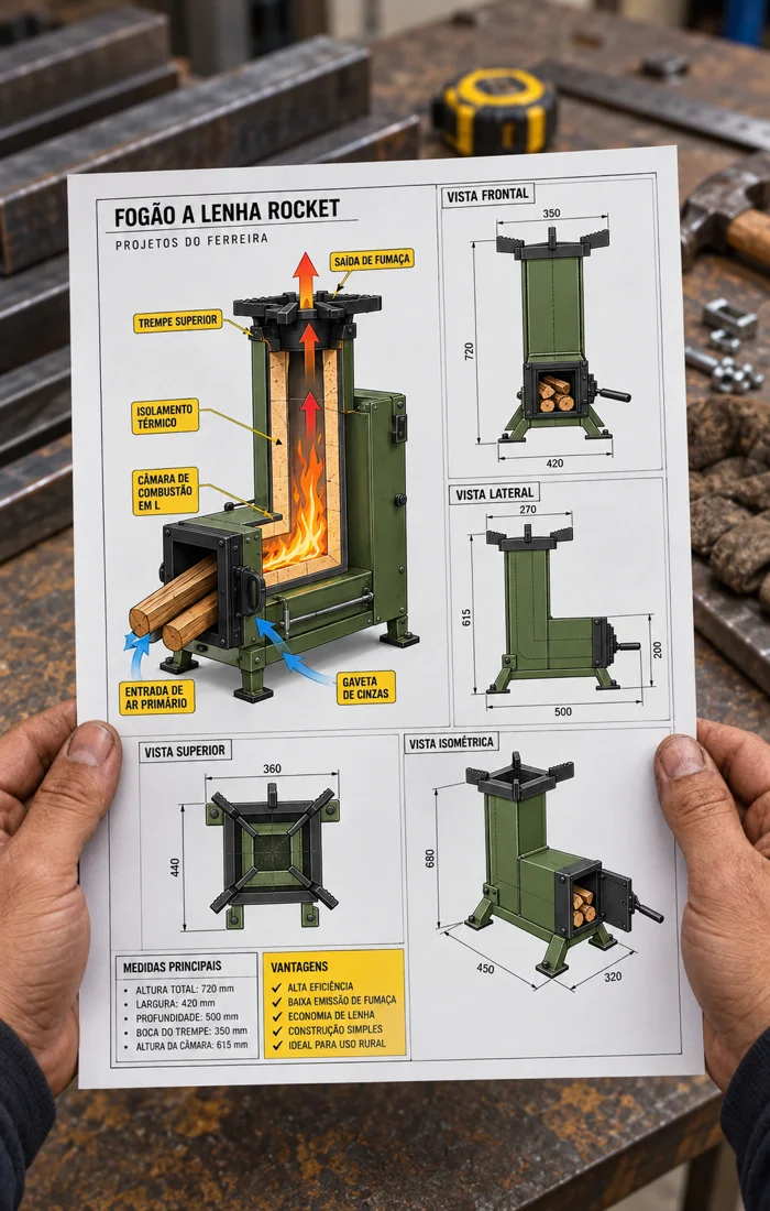 Planta técnica com medidas principais
