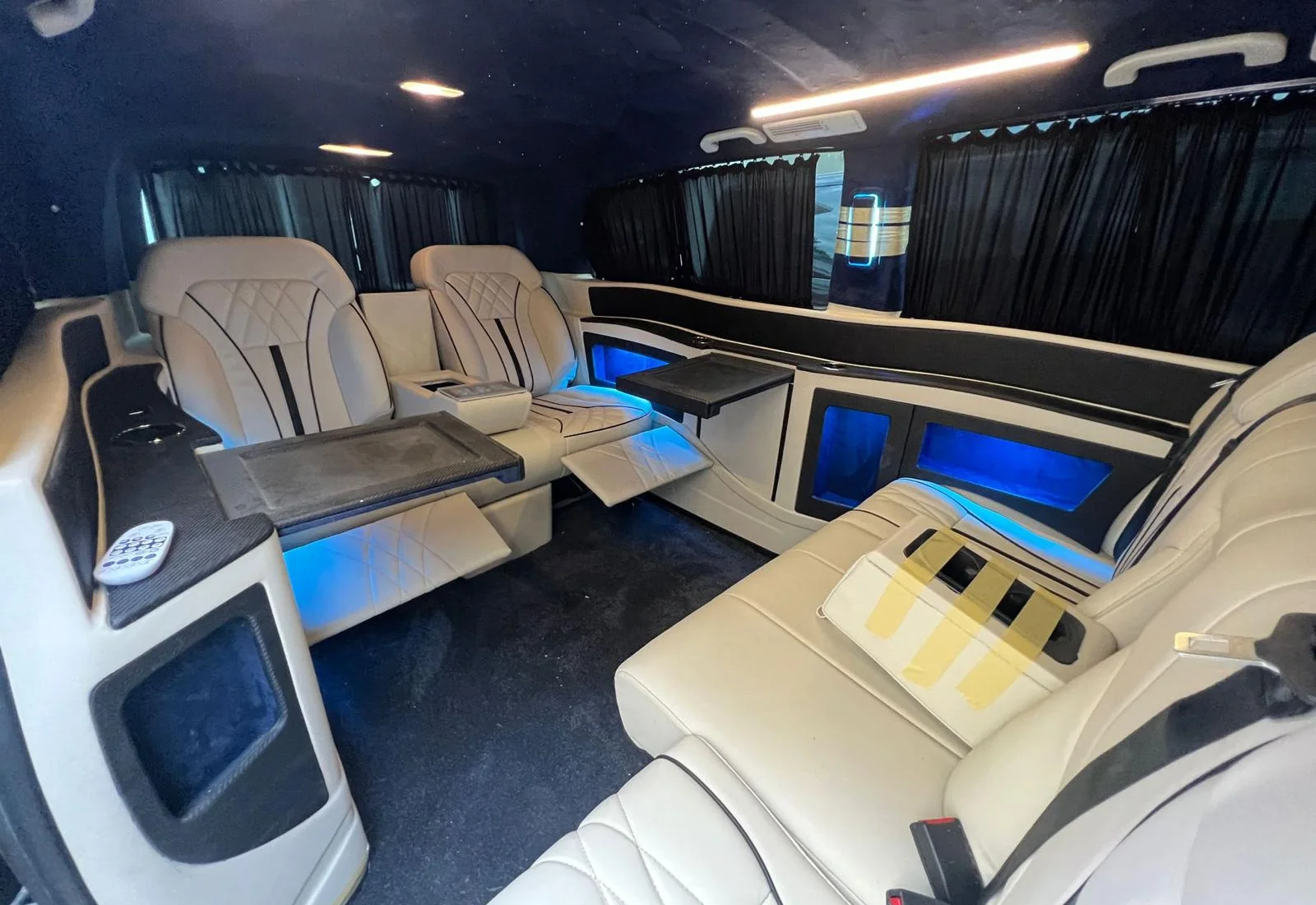 Amber lit luxury cabin